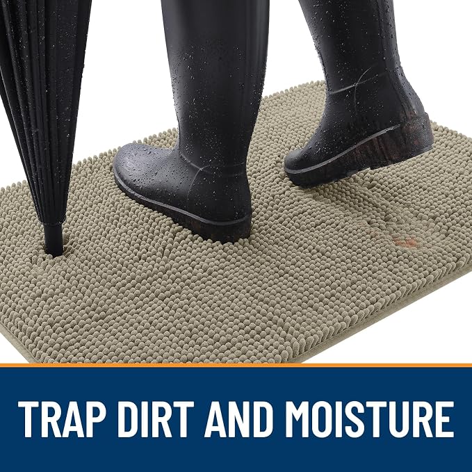 OLANLY Dog Door Mat for Muddy Paws 54x24, Absorbs Moisture and Dirt, Absorbent - Image 2