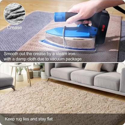 qulint Area Rugs 9x12 Living Room, Fluffy Rug - Image 5