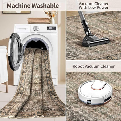 Rugxara 8x10 Area Rugs for Living Room Bedroom, Large Washable Rug, Non Slip & - Image 6