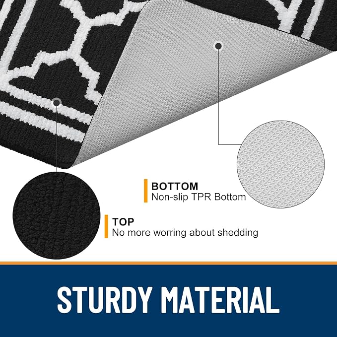 Buganda Runner Indoor Door Mat, Dirt-Resistant and Absorbent Doormat, Low - Image 4
