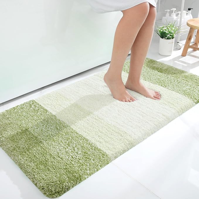 OLANLY Bathroom Runner Rugs Mat 47x24, Extra Soft Absorbent Microfiber Bath Rugs by OLANLY