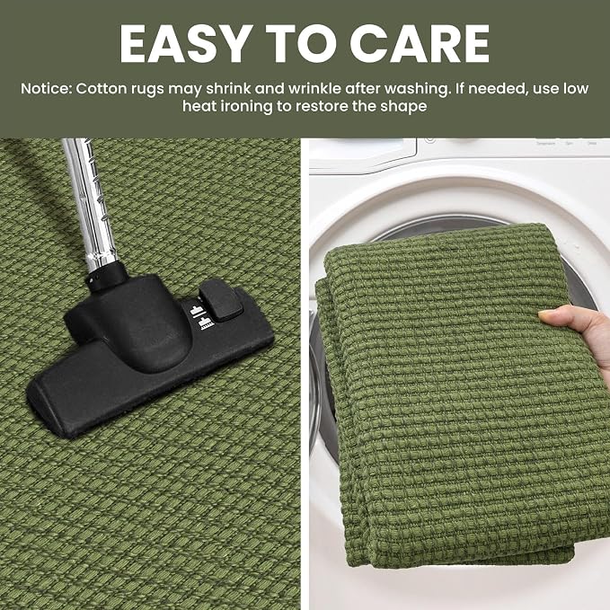 IOHOUZE Washable Runner Rug 2.6x10 Non Slip Rubber Backed Long Hallway Runner - Image 4