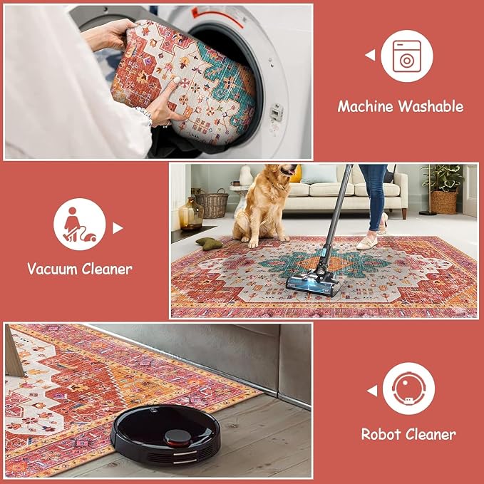Moynesa Ultra-Thin Washable 10x14 Area Rugs - Image 4