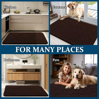 OLANLY Dog Door Mat for Muddy Paws 59x20, Absorbs Moisture and Dirt, Absorbent - Image 8