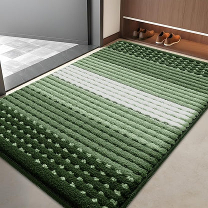 Kitinjoy Indoor Outdoor Door Mat, 40x32 Non-Slip Absorbent Dirt Trapper by Kitinjoy