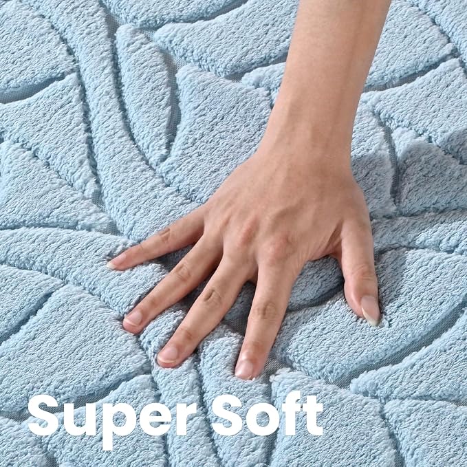 Macgace 3x5 Blue Area Rug, Washable Shag Carpet, Kids Room Nursery Rugs - Image 5
