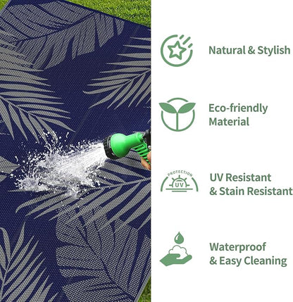 GENIMO Outdoor Rug 9' x 18' Waterproof - Image 6