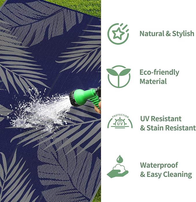 GENIMO Outdoor Rug 3' x 5' Waterproof - Image 5