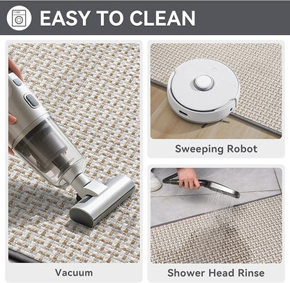 Door Mat 17"x30", Door Mat Indoor Entrance Dirt Resistant and Absorbent - Image 5