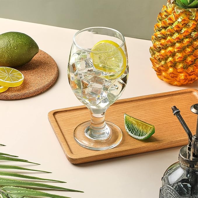 Patelai Set of 48 Water Goblet, 13.5 oz Clear Drinking Glasses Bulk Dishwasher - Image 4