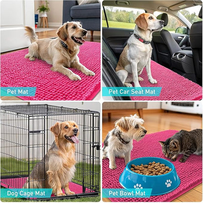 OLANLY Dog Door Mat for Muddy Paws 54x24, Absorbs Moisture and Dirt, Absorbent - Image 7