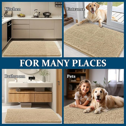 OLANLY Dog Door Mat for Muddy Paws 59x20, Absorbs Moisture and Dirt, Absorbent - Image 8
