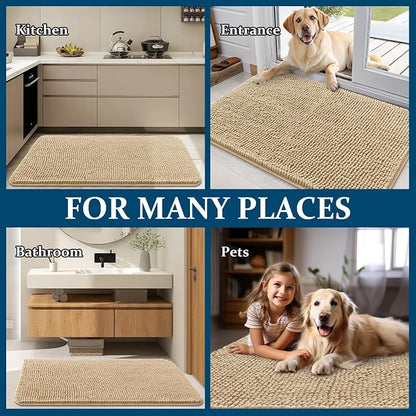 OLANLY Dog Door Mat for Muddy Paws 44x32, Absorbs Moisture and Dirt, Absorbent - Image 8