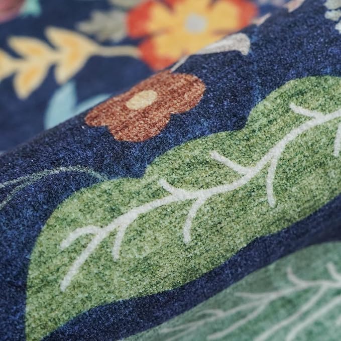 Washable 2'6x12 Hallway Runner Rug: Entryway Non Slip Floral Rug Farmhouse Soft - Image 7
