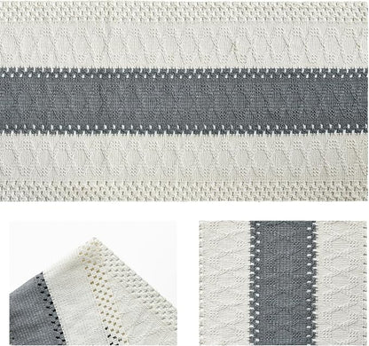 Artoid Mode Dark Grey Farmhouse Rustic Table Runner 12x90 Inch | Seasonal - Image 6