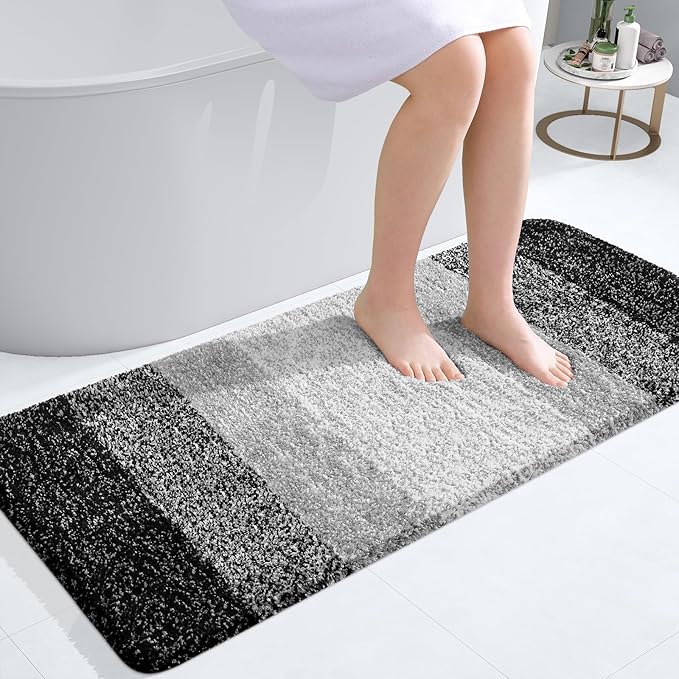 OLANLY Bathroom Runner Rugs Mat 44x20, Extra Soft Absorbent Microfiber Bath Rugs by OLANLY