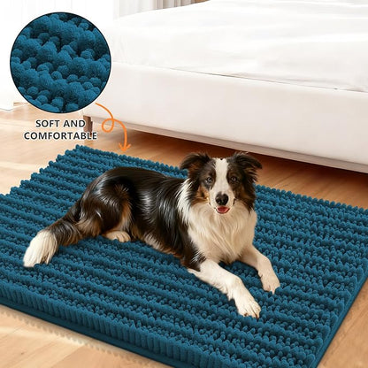 Smiry Dog Door Mat for Muddy Paws 59x24, Absorbent Dirt Trapper, Non-Slip - Image 2