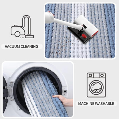 Kitinjoy Indoor Outdoor Door Mat, 48x32 Non-Slip Absorbent Dirt Trapper - Image 5