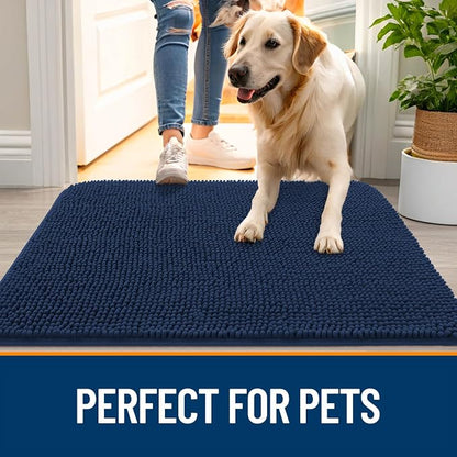 OLANLY Dog Door Mat for Muddy Paws 59x24, Absorbs Moisture and Dirt, Absorbent - Image 6