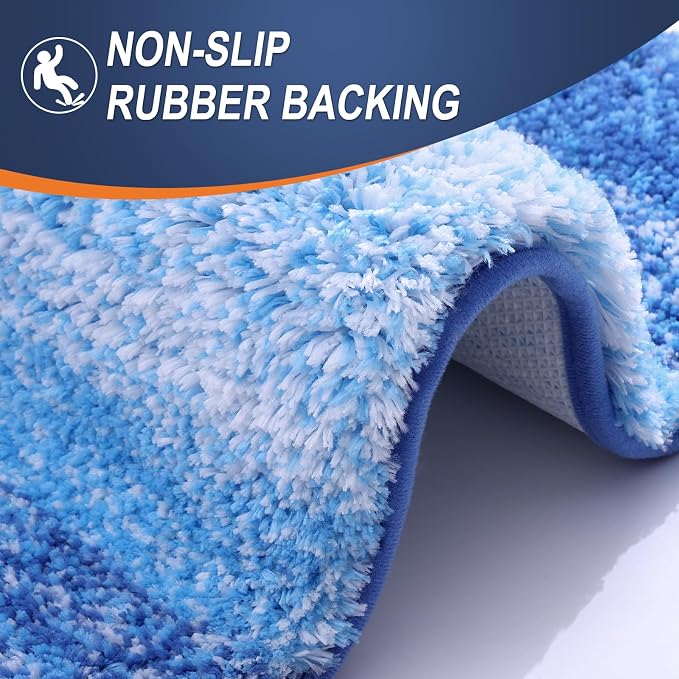 OLANLY Small Bathroom Rugs Mat 24x16, Extra Soft Absorbent Microfiber Bath Rugs - Image 5