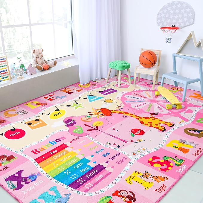 Chicrug Educational Kid Area Rug by ChicrugHomeDecor