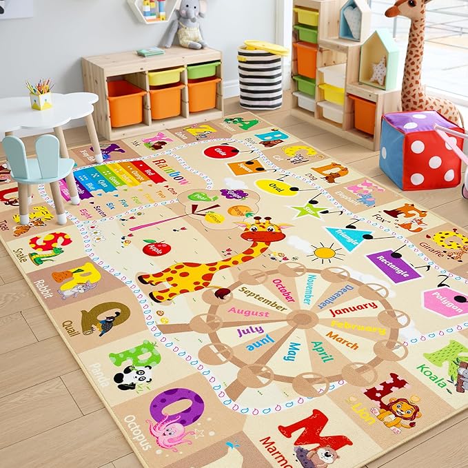 Chicrug Educational Kid Area Rug by ChicrugHomeDecor