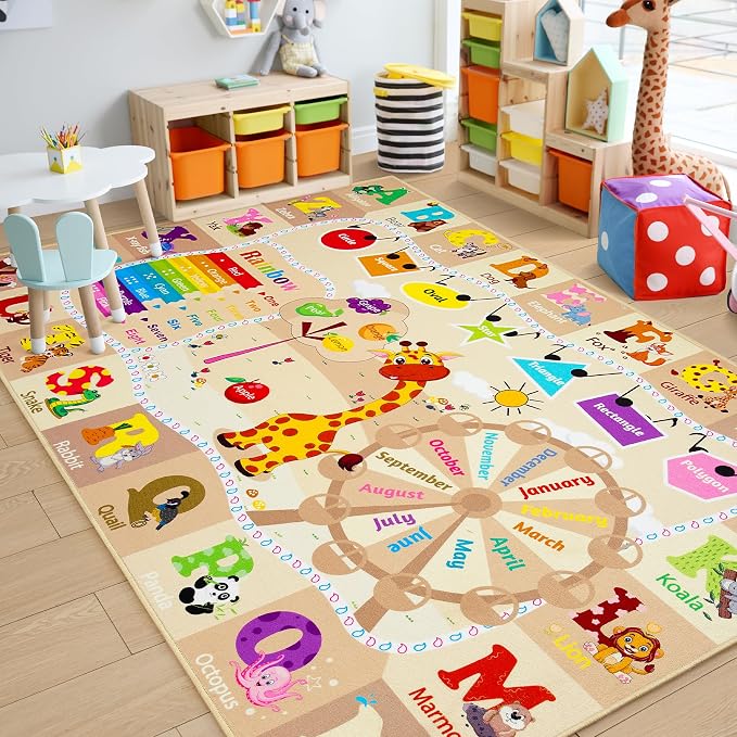 Chicrug Educational Kid Area Rug by ChicrugHomeDecor