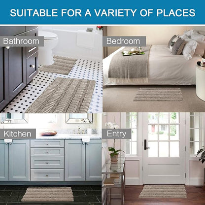 H.VERSAILTEX Bathroom Rugs Bath Rug Set 2 Piece Bathroom Contour Rug Toilet Mat - Image 6
