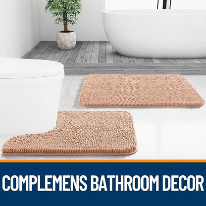 OLANLY Large Bathroom Rugs 40x24, Extra Soft Absorbent Chenille Bath Rugs - Image 7