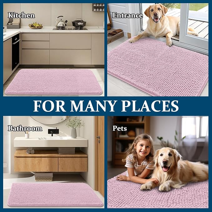OLANLY Dog Door Mat for Muddy Paws 40x24, Absorbs Moisture and Dirt, Absorbent - Image 8