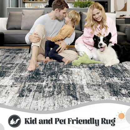 XLUEZ 10x14 Area Rugs for Living Room, Washable Modern Abstract Large Area Rug - Image 3