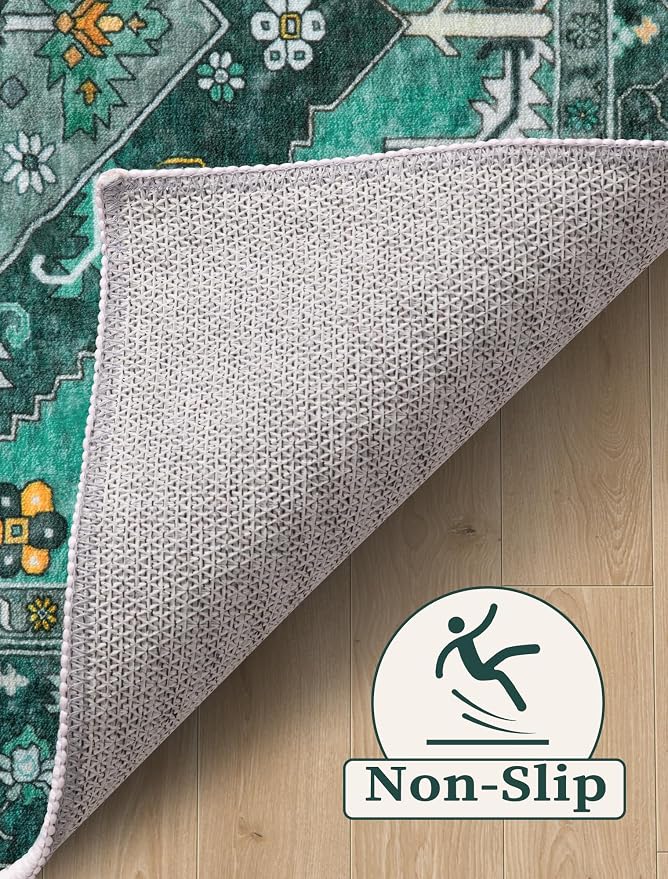 SERISSA Boho Kitchen Runner Rug, 3x7 Washable Non-Slip Runner Rug - Image 3