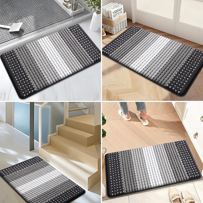 Kitinjoy Indoor Outdoor Door Mat, 71x47 Non-Slip Absorbent Dirt Trapper - Image 6