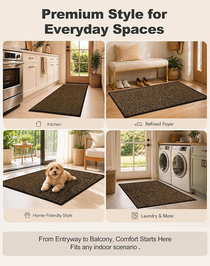 Mibao Super Absorbent Front Door Mat, Non-Slip Washable Indoor Doormats - Image 7