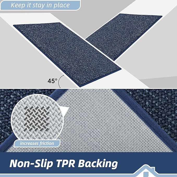 BEQHAUSE Dirt Trapper Door Mat 24" x 60", Non-Slip Washable Doormats Entrance - Image 6