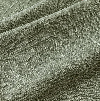 Linen Checked Placemats Set of 6, Sage Green Place Mats 12x18 Inch | Raised - Image 2