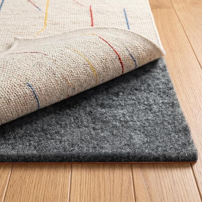 Rug Pad 3 x 5 Ft Non-Slip, Felt and Natural Rubber Backing, 1/4" Thick - Image 8