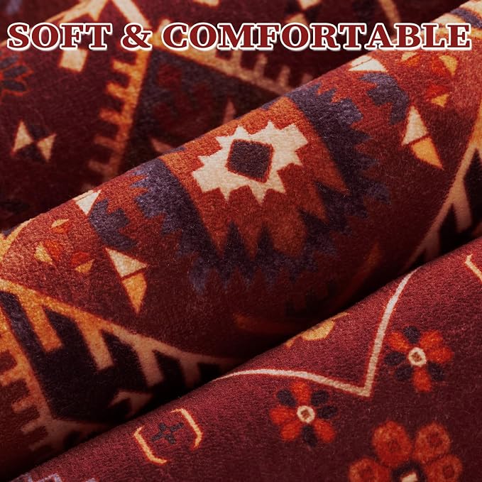 SERISSA Washable Rugs 8x10 Area Rugs, Large Non-Slip Boho Living Room Rug - Image 6