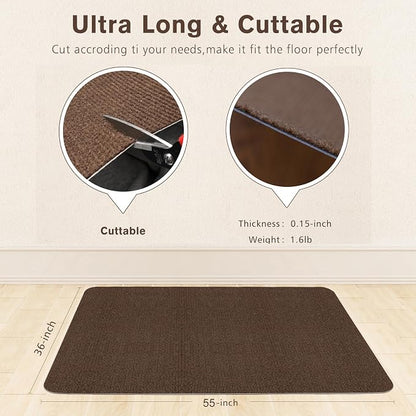 Sycoodeal Office Chair Mat for Hardwood Floor, Office Computer Gaming Chair Mat - Image 3