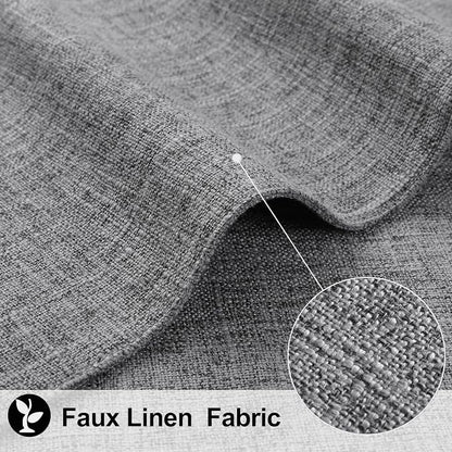 Faux Cotton Linen Placemats Set of 4, Cloth Washable Farmhouse Dining Table Mats - Image 2