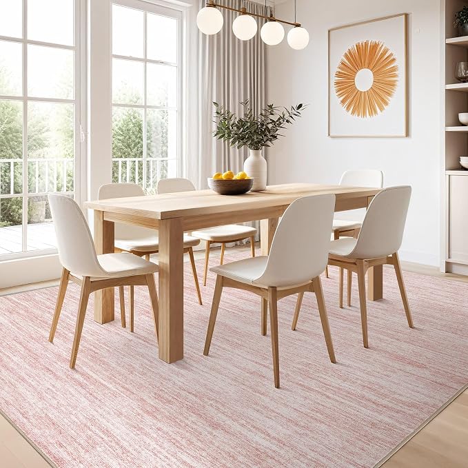 Nakagishi 5X7 Area Rugs Living Room: Washable Large Vintage Rug Neutral - Image 7