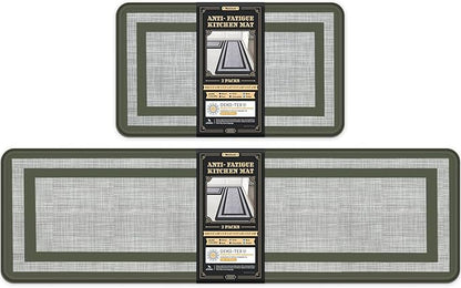Mattitude Kitchen Mats Set of 2 Cushioned Rugs Anti-Fatigue Mats by Mattitude