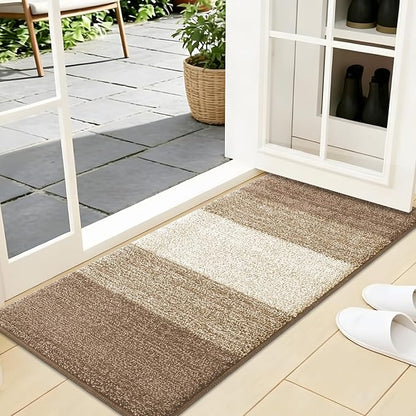 Kitinjoy Indoor Outdoor Door Mat, 44x24 Non-Slip Absorbent Dirt Trapper by Kitinjoy