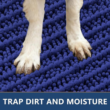 Smiry Dog Door Mat for Muddy Paws 70x24, Absorbent Dirt Trapper, Non-Slip - Image 4