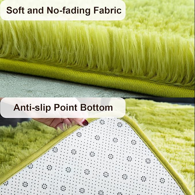 TWINNIS Super Soft Shaggy Rugs Fluffy Carpets, 5x8 Feet, Indoor Modern Plush - Image 2