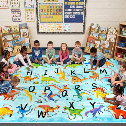 6x9 ABC Classroom Rug for Kids Playroom, Alphabet Rug by Unknown
