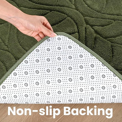 Macgace 6x9 Green Area Rug, Soft Shag Carpet, Washable Living Room Rugs - Image 7