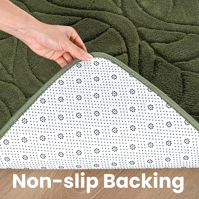Macgace 4x6 Green Area Rug, Soft Shag Carpet, Washable Bedroom Nursery Rugs - Image 7