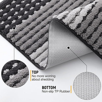 Kitinjoy Indoor Outdoor Door Mat, 47x20 Non-Slip Absorbent Dirt Trapper - Image 3