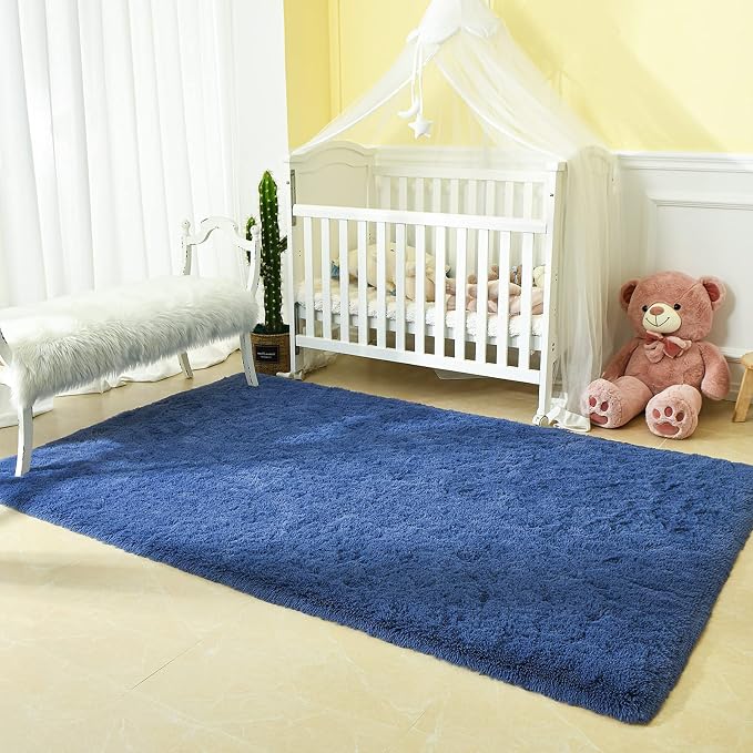 Andecor Soft Fluffy Bedroom Rugs, 4 x 6 Feet Indoor Shaggy Plush Area Rug - Image 8